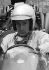 Chris Lawrence of Cooper at the 1966 British Grand Prix Chris Lawrence of Cooper at the 1966 British Grand Prix